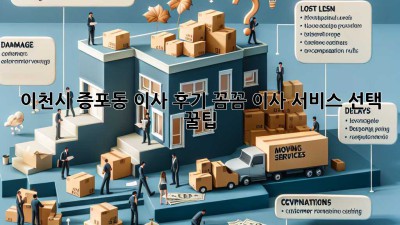 이천시 증포동 이사 후기🏠✨: 꼼꼼 이사 서비스 선택 꿀팁!